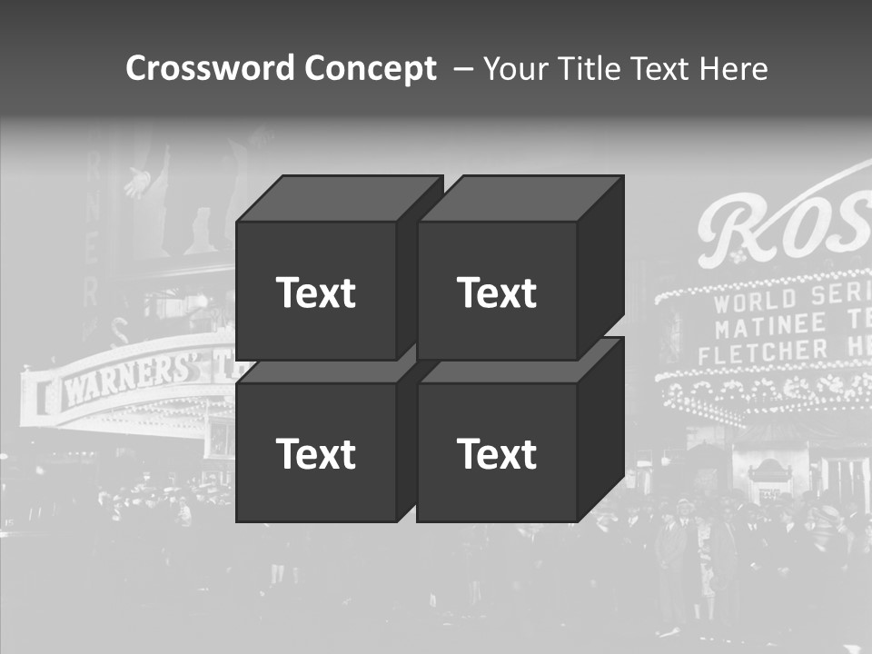 Advertising Representations In The Metropolis Of 20 Th Century PowerPoint Template