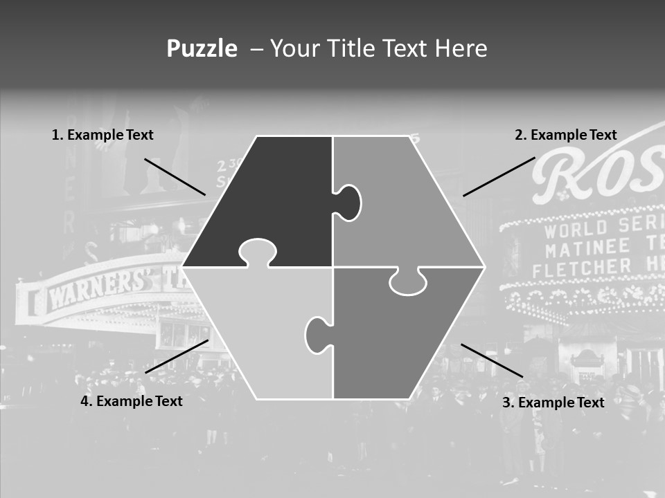 Advertising Representations In The Metropolis Of 20 Th Century PowerPoint Template