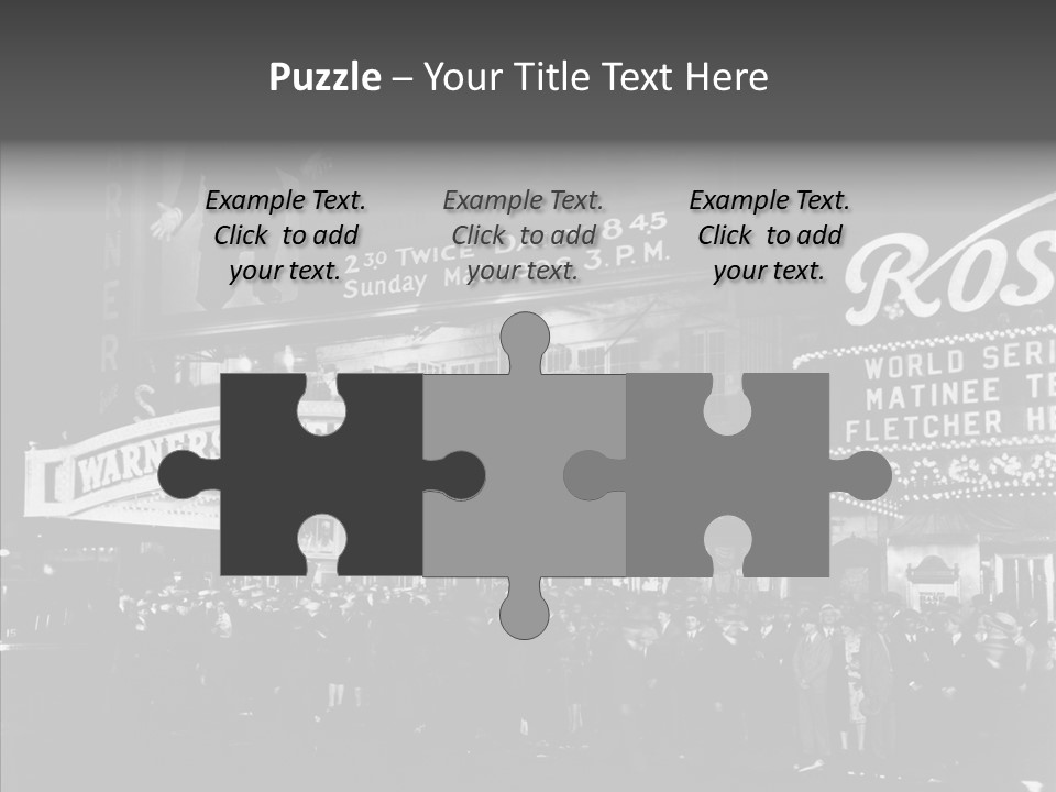 Advertising Representations In The Metropolis Of 20 Th Century PowerPoint Template