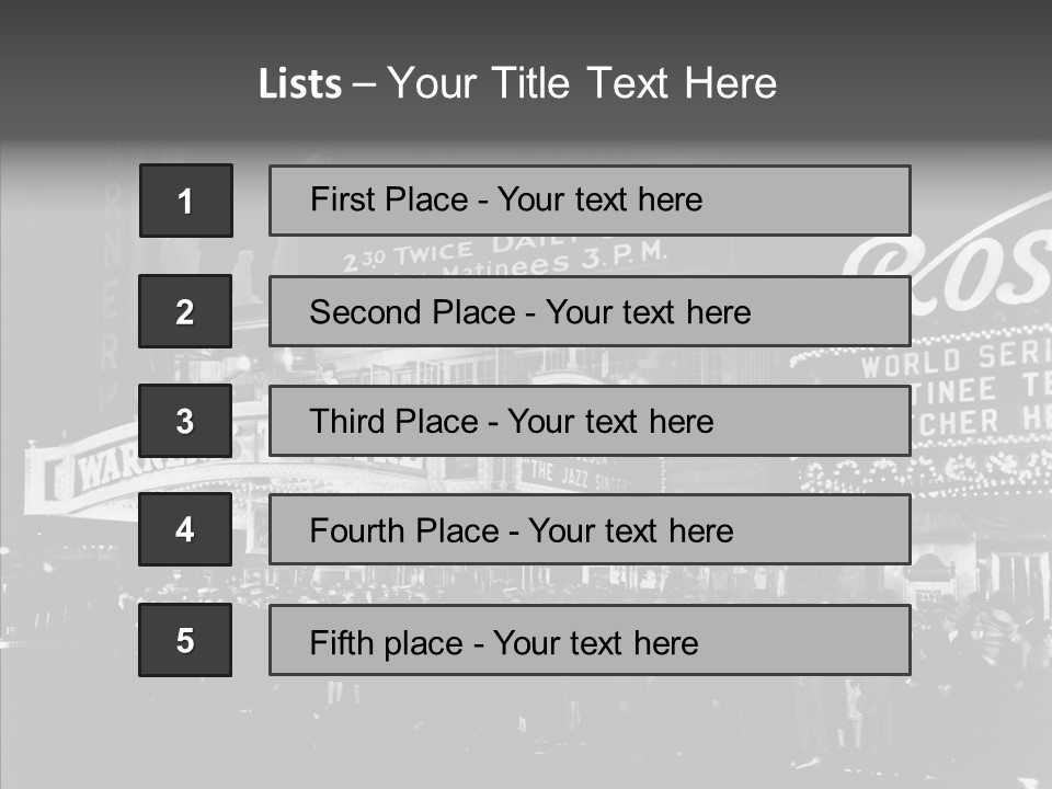 Advertising Representations In The Metropolis Of 20 Th Century PowerPoint Template