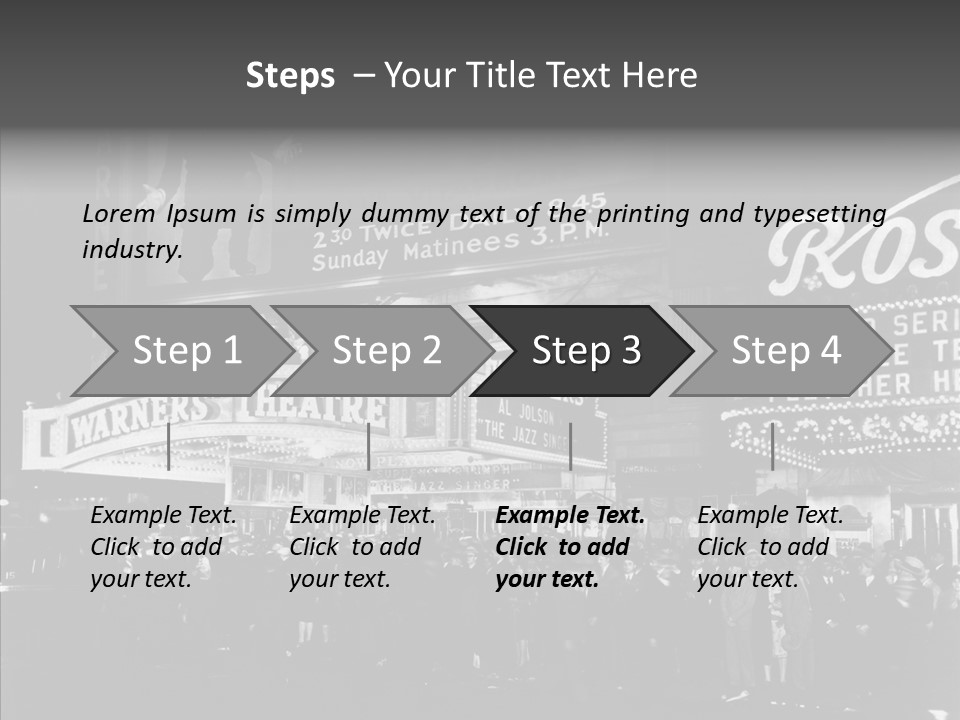 Advertising Representations In The Metropolis Of 20 Th Century PowerPoint Template