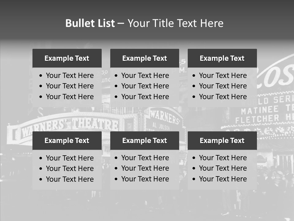 Advertising Representations In The Metropolis Of 20 Th Century PowerPoint Template