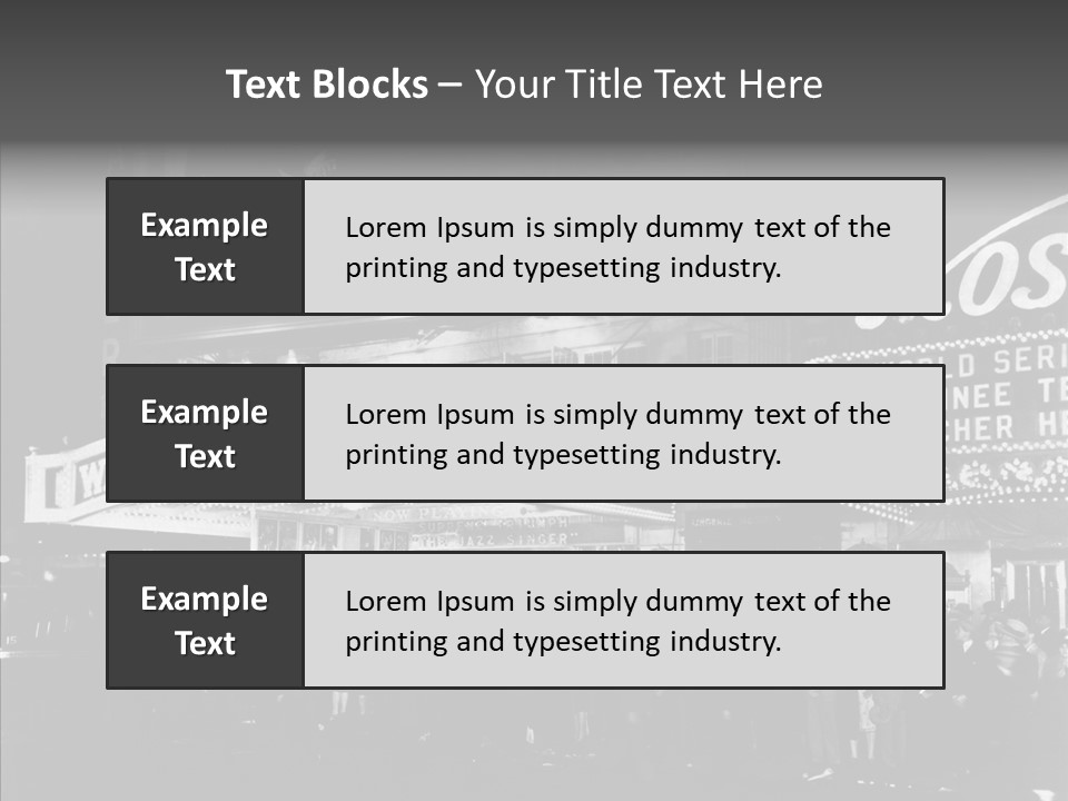 Advertising Representations In The Metropolis Of 20 Th Century PowerPoint Template