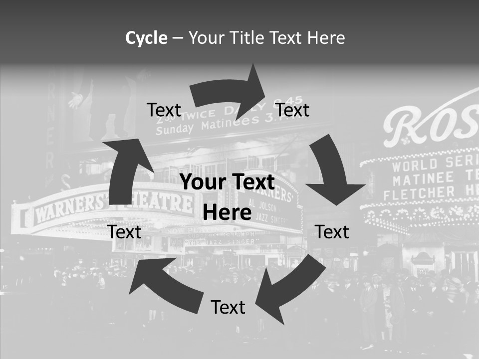 Advertising Representations In The Metropolis Of 20 Th Century PowerPoint Template