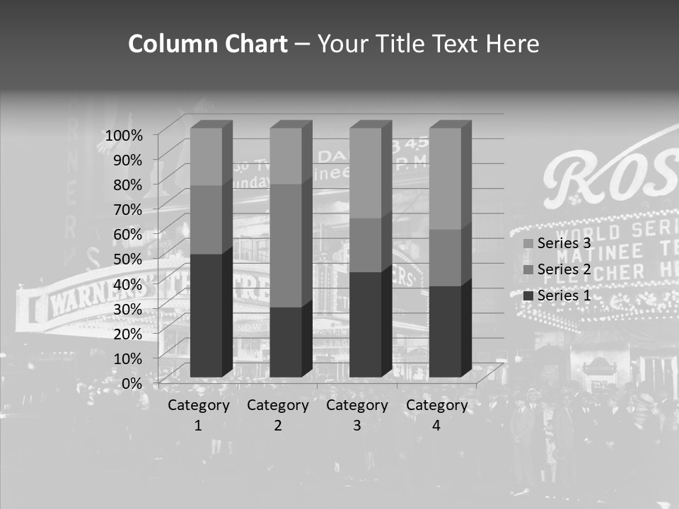 Advertising Representations In The Metropolis Of 20 Th Century PowerPoint Template