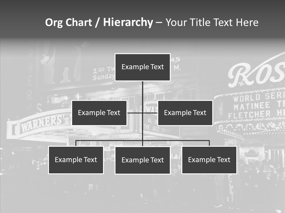 Advertising Representations In The Metropolis Of 20 Th Century PowerPoint Template