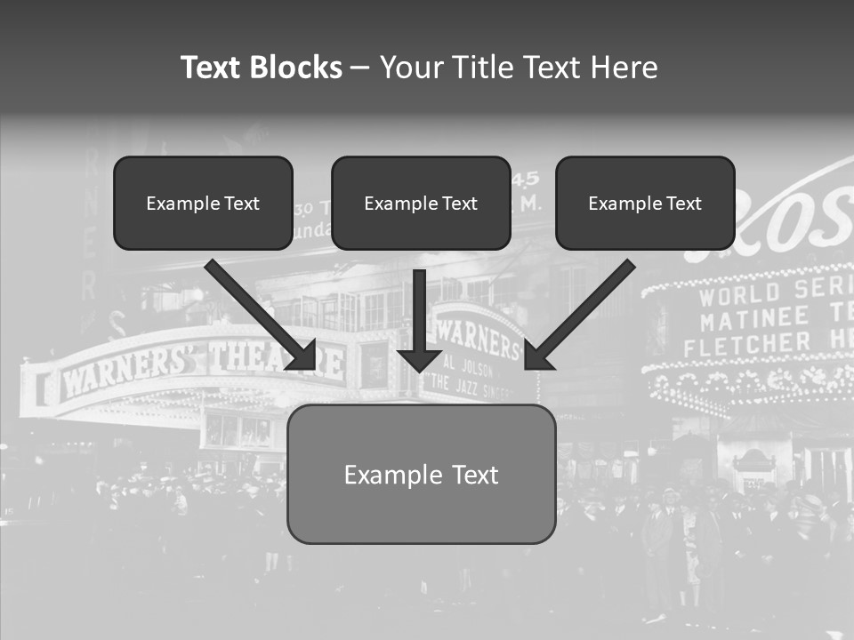 Advertising Representations In The Metropolis Of 20 Th Century PowerPoint Template