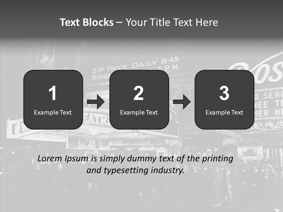 Advertising Representations In The Metropolis Of 20 Th Century PowerPoint Template