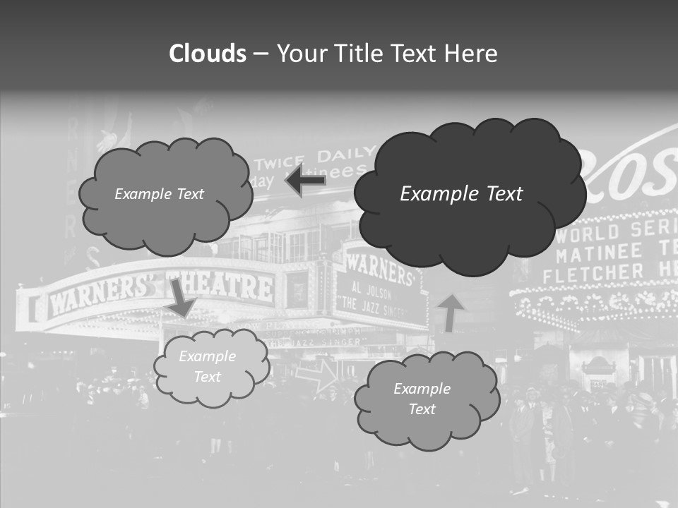 Advertising Representations In The Metropolis Of 20 Th Century PowerPoint Template