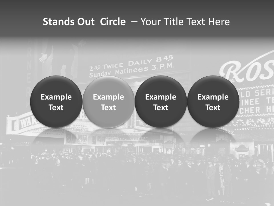 Advertising Representations In The Metropolis Of 20 Th Century PowerPoint Template