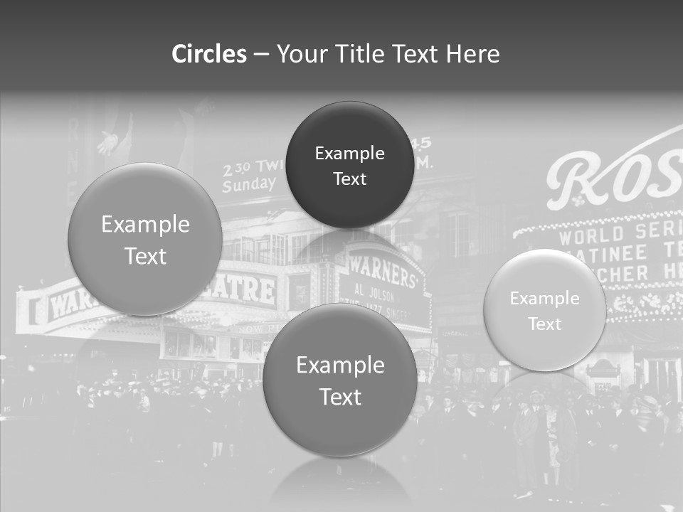 Advertising Representations In The Metropolis Of 20 Th Century PowerPoint Template