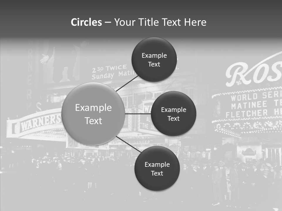 Advertising Representations In The Metropolis Of 20 Th Century PowerPoint Template