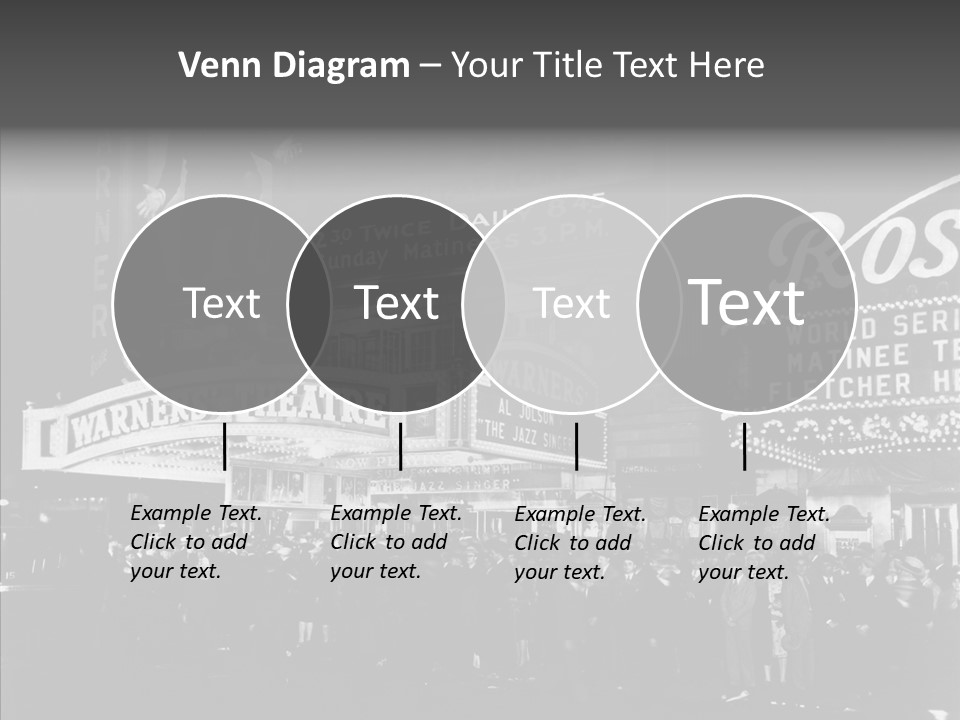 Advertising Representations In The Metropolis Of 20 Th Century PowerPoint Template