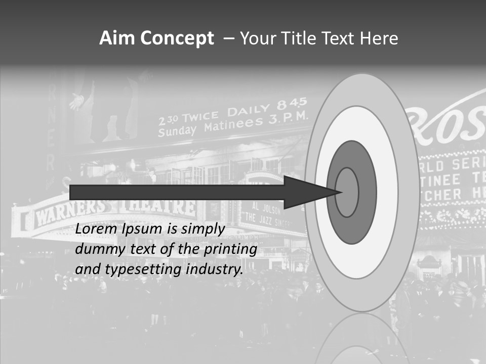 Advertising Representations In The Metropolis Of 20 Th Century PowerPoint Template