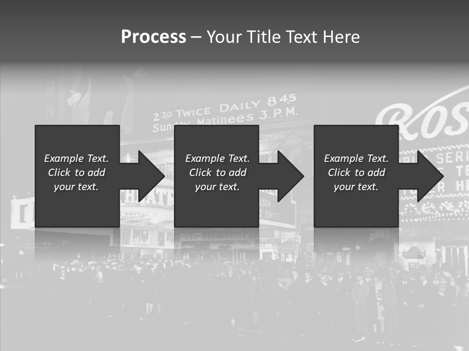 Advertising Representations In The Metropolis Of 20 Th Century PowerPoint Template