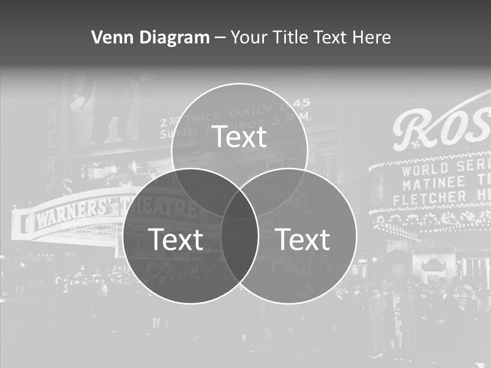 Advertising Representations In The Metropolis Of 20 Th Century PowerPoint Template