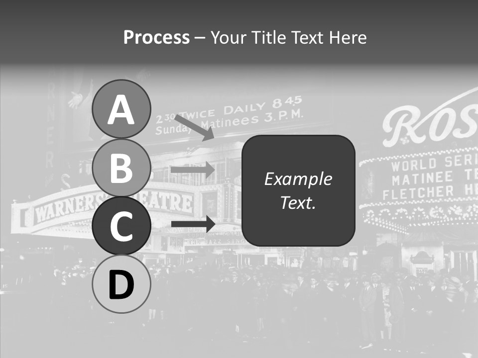 Advertising Representations In The Metropolis Of 20 Th Century PowerPoint Template