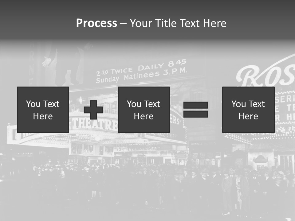 Advertising Representations In The Metropolis Of 20 Th Century PowerPoint Template