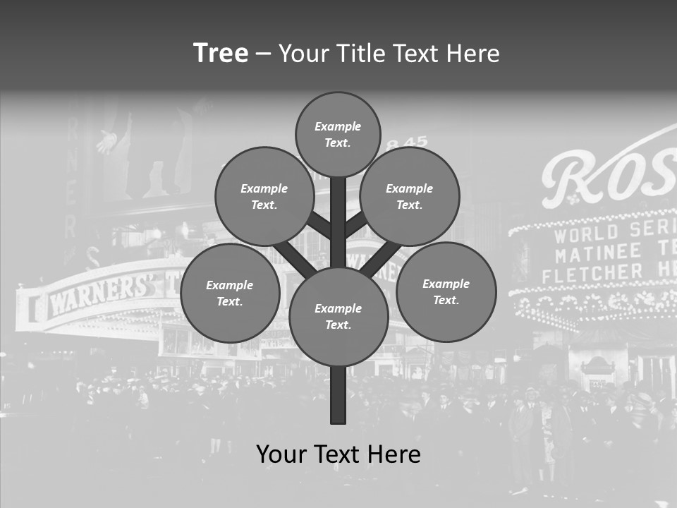 Advertising Representations In The Metropolis Of 20 Th Century PowerPoint Template