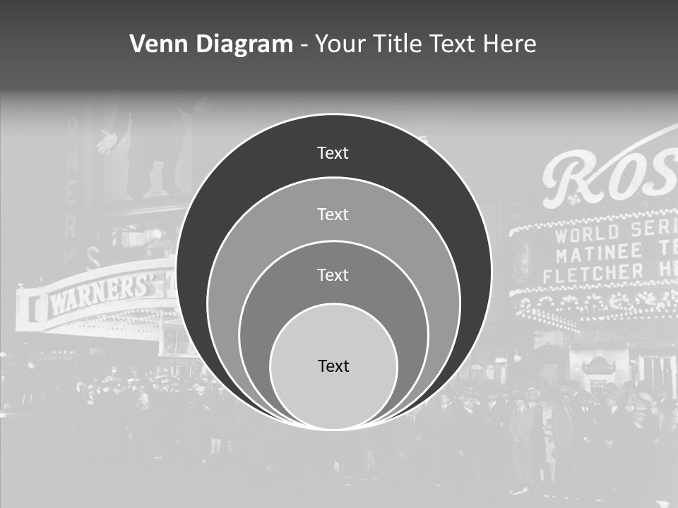 Advertising Representations In The Metropolis Of 20 Th Century PowerPoint Template