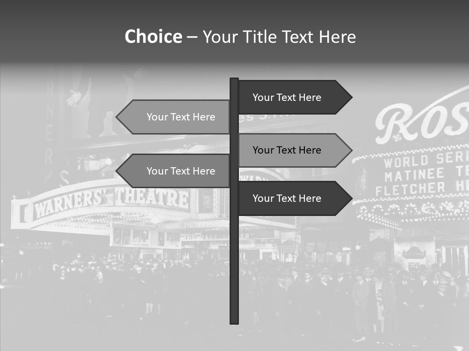 Advertising Representations In The Metropolis Of 20 Th Century PowerPoint Template