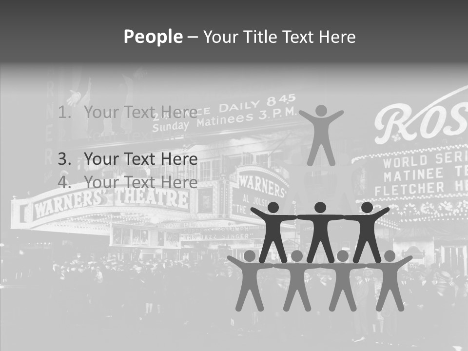 Advertising Representations In The Metropolis Of 20 Th Century PowerPoint Template