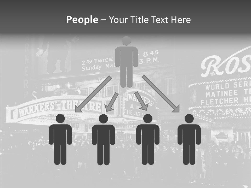 Advertising Representations In The Metropolis Of 20 Th Century PowerPoint Template