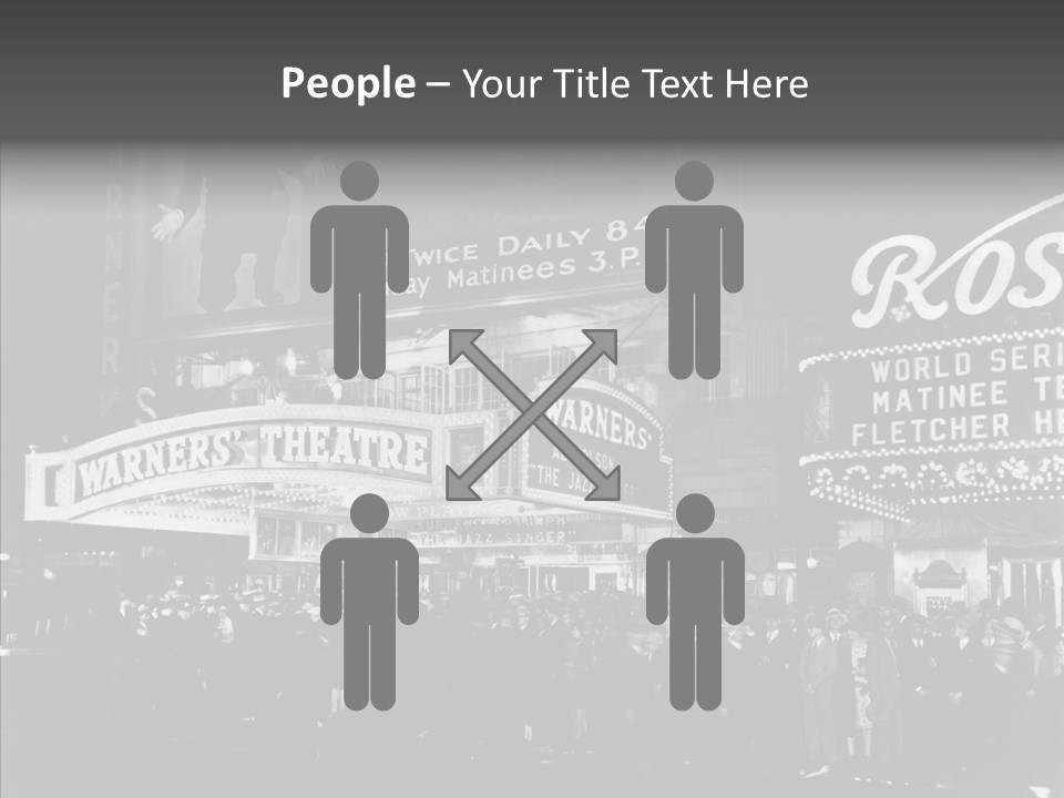 Advertising Representations In The Metropolis Of 20 Th Century PowerPoint Template