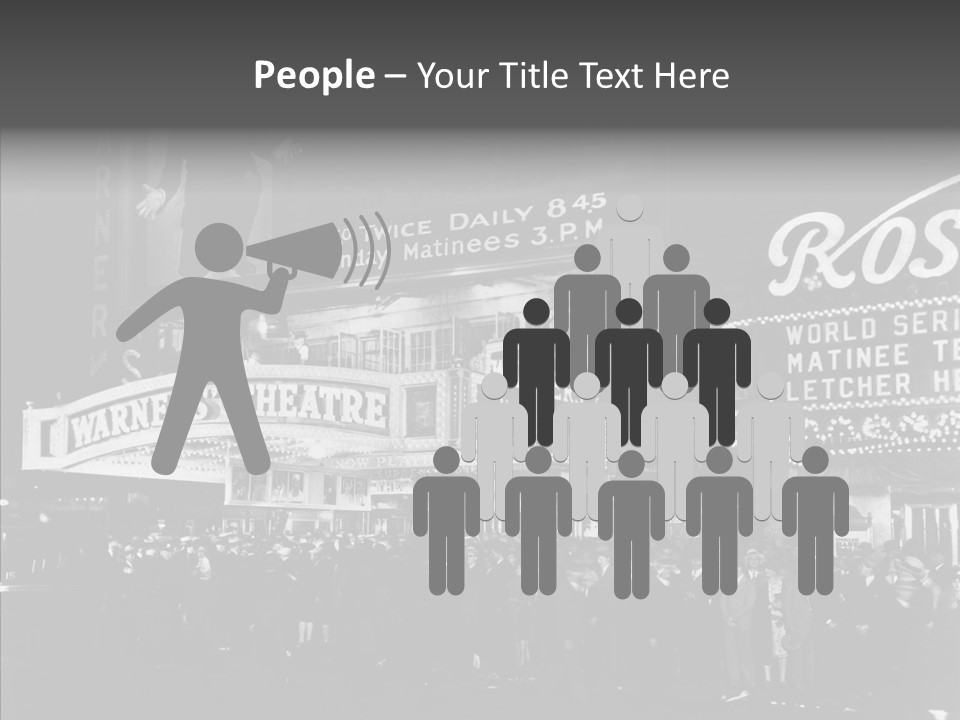 Advertising Representations In The Metropolis Of 20 Th Century PowerPoint Template