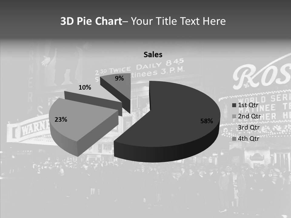 Advertising Representations In The Metropolis Of 20 Th Century PowerPoint Template