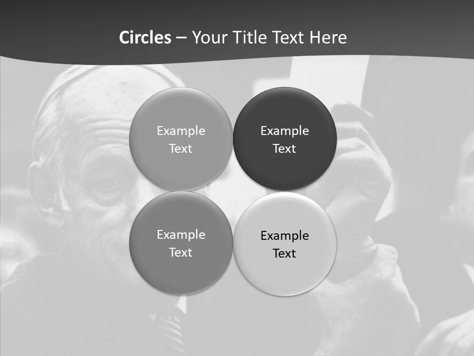 The Old Image Of A Man With A Cigarette And Newspaper PowerPoint Template