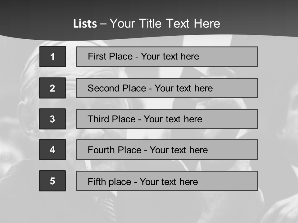 The Old Image Of A Man With A Cigarette And Newspaper PowerPoint Template