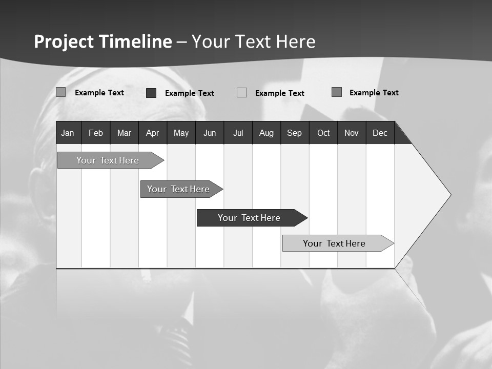 The Old Image Of A Man With A Cigarette And Newspaper PowerPoint Template