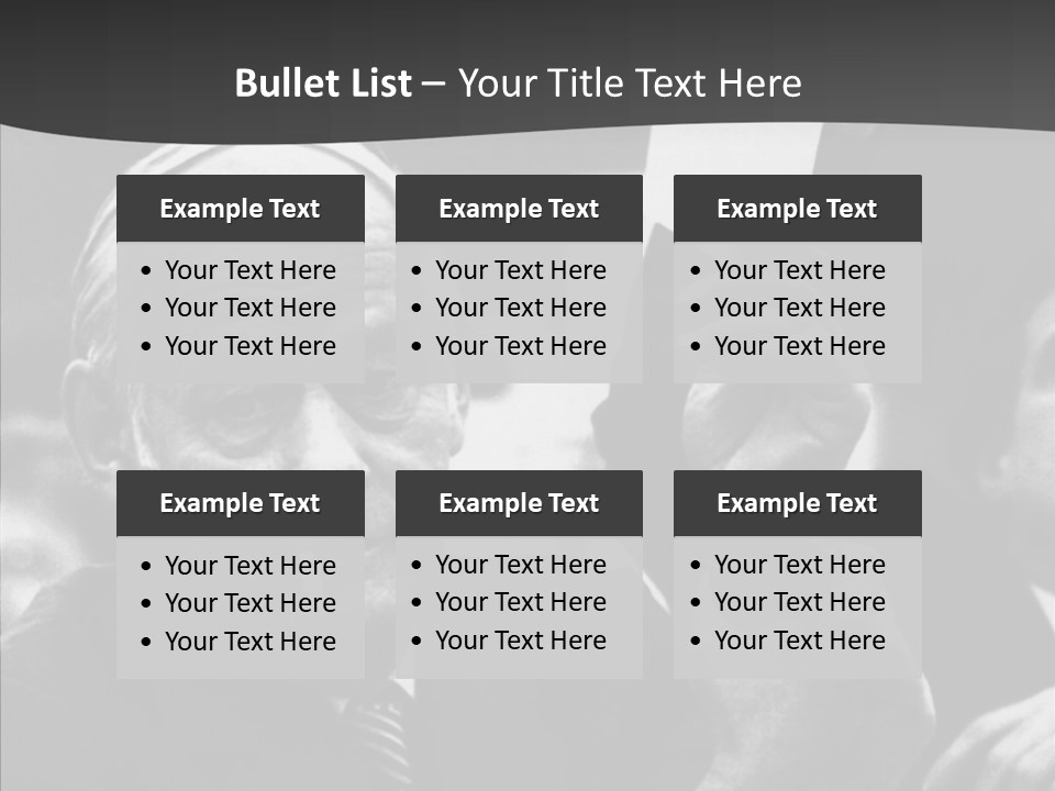 The Old Image Of A Man With A Cigarette And Newspaper PowerPoint Template