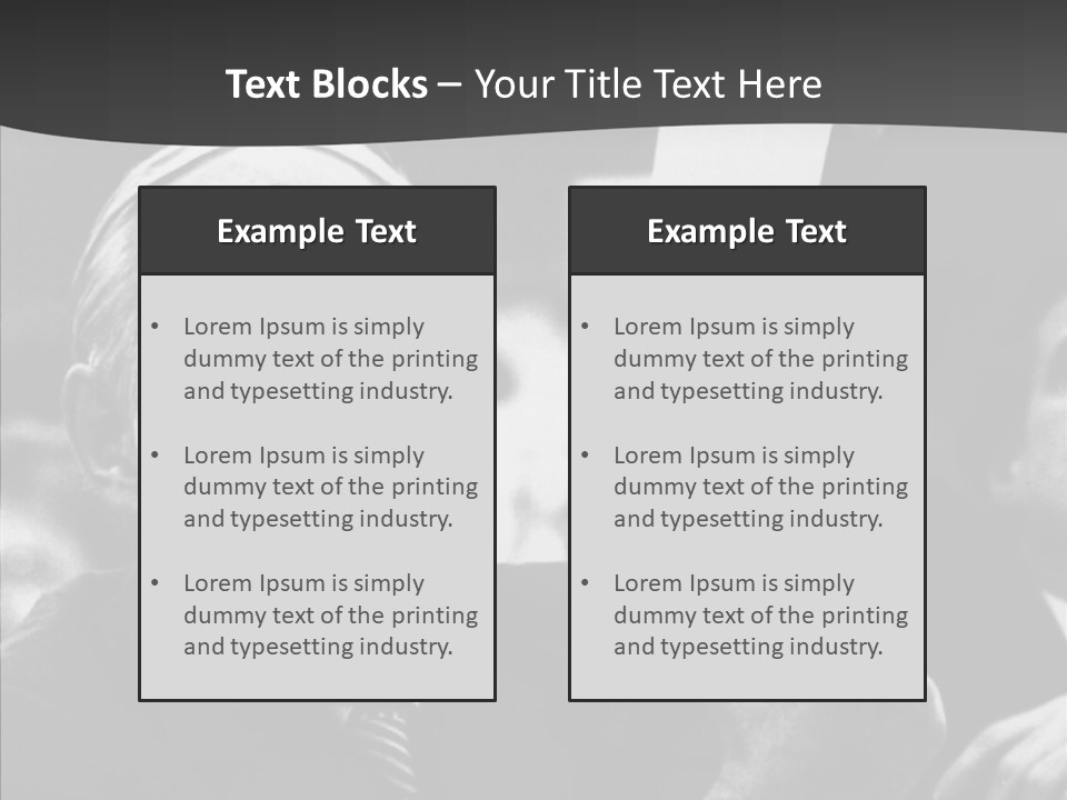 The Old Image Of A Man With A Cigarette And Newspaper PowerPoint Template