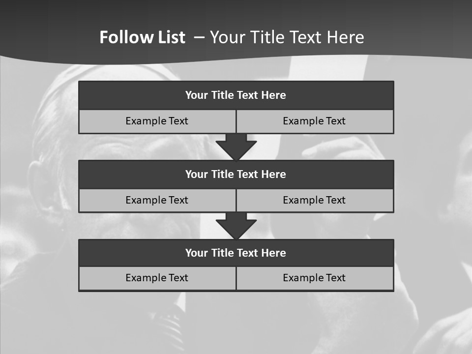 The Old Image Of A Man With A Cigarette And Newspaper PowerPoint Template