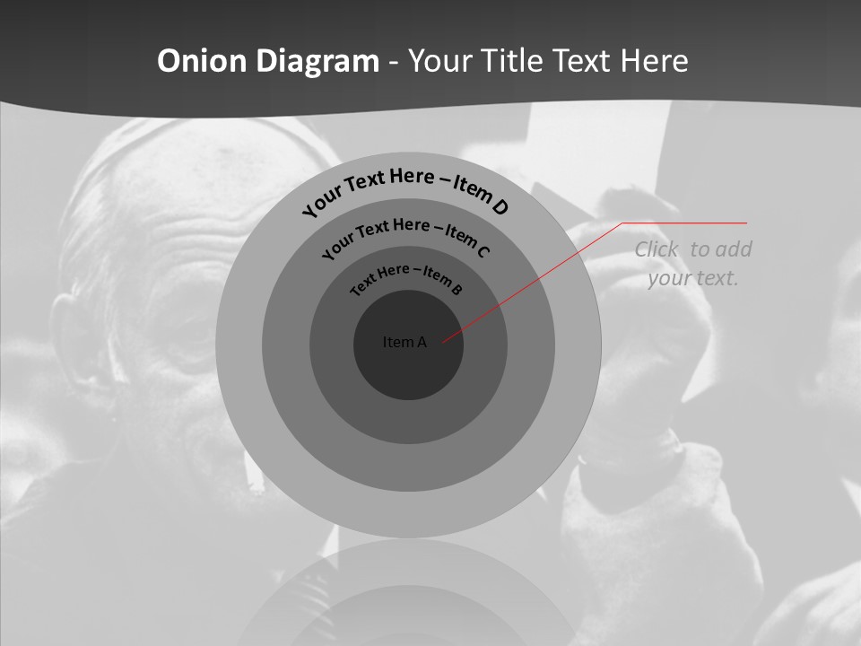 The Old Image Of A Man With A Cigarette And Newspaper PowerPoint Template