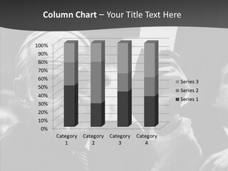 The Old Image Of A Man With A Cigarette And Newspaper PowerPoint Template