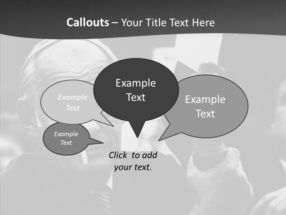 The Old Image Of A Man With A Cigarette And Newspaper PowerPoint Template