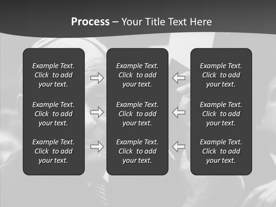 The Old Image Of A Man With A Cigarette And Newspaper PowerPoint Template