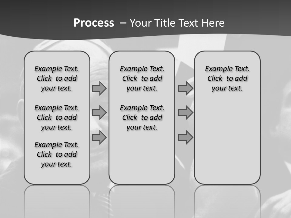 The Old Image Of A Man With A Cigarette And Newspaper PowerPoint Template
