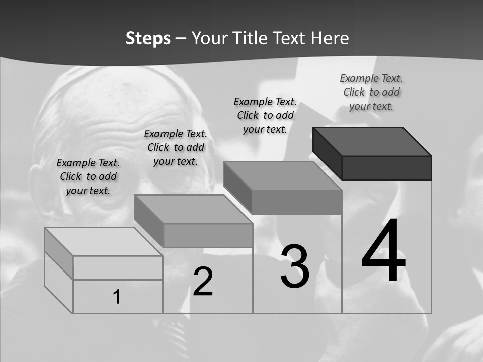 The Old Image Of A Man With A Cigarette And Newspaper PowerPoint Template