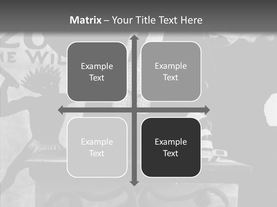 He Speaks A Black-White Background PowerPoint Template