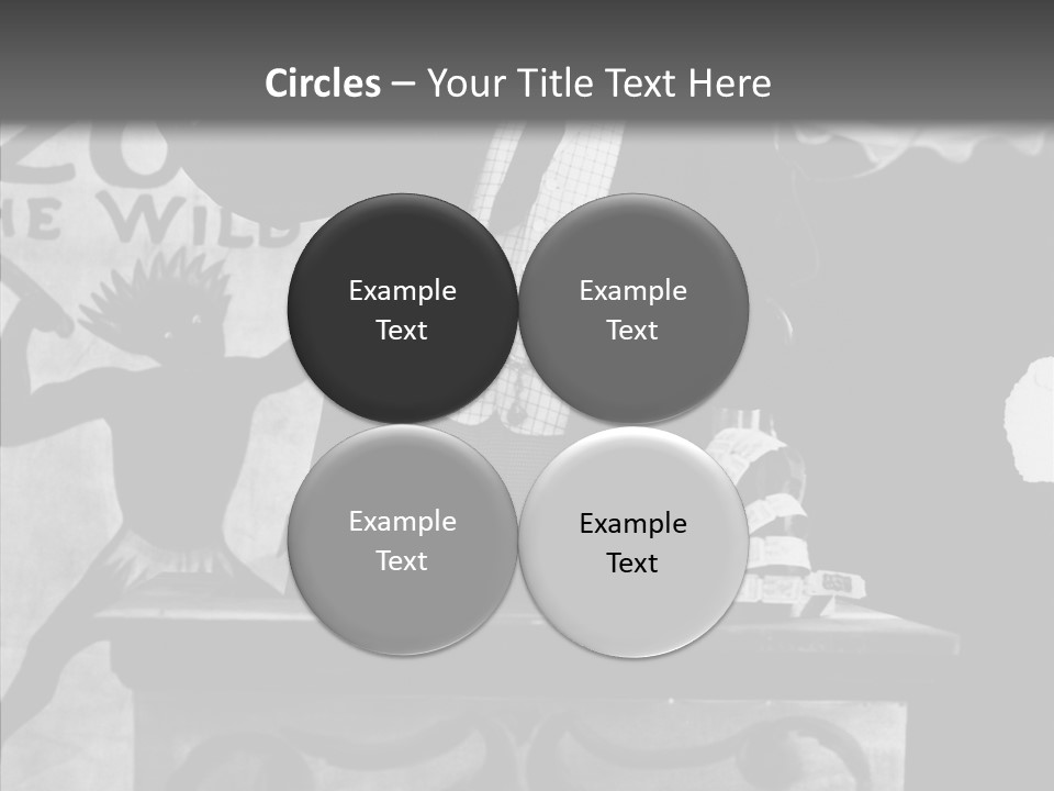 He Speaks A Black-White Background PowerPoint Template