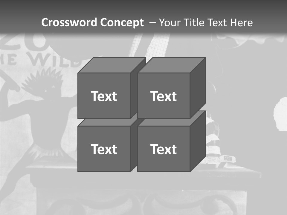 He Speaks A Black-White Background PowerPoint Template