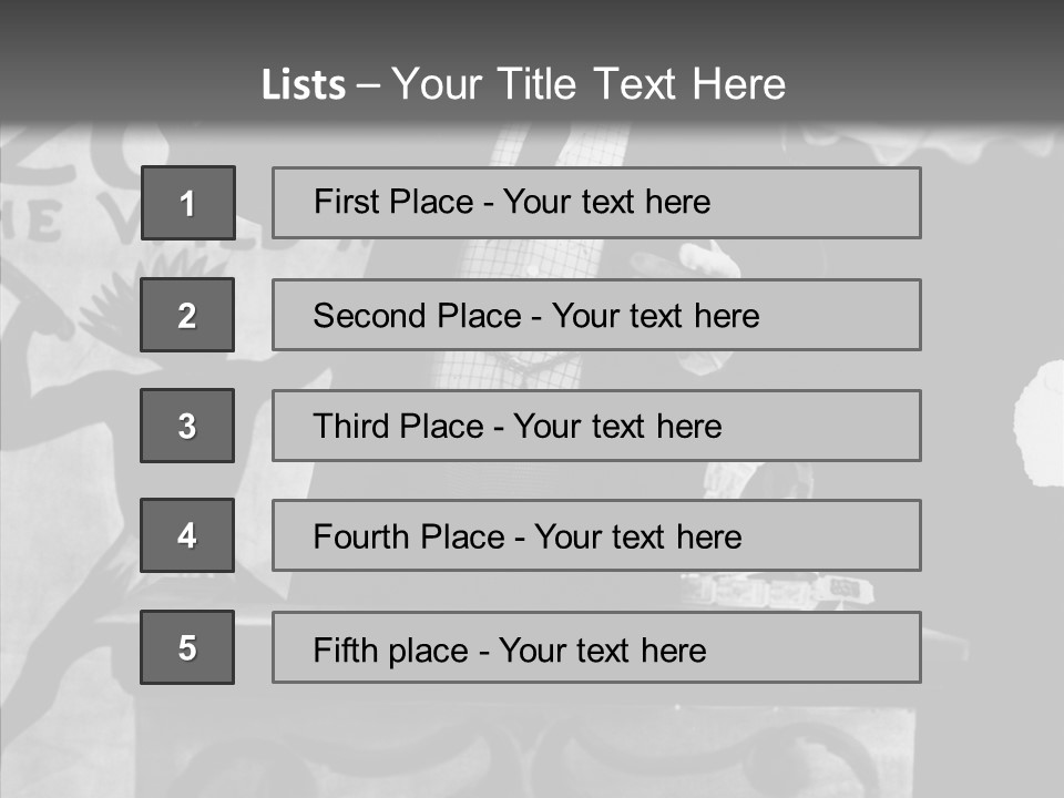 He Speaks A Black-White Background PowerPoint Template
