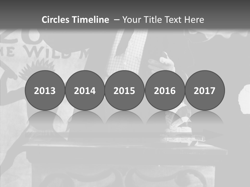 He Speaks A Black-White Background PowerPoint Template