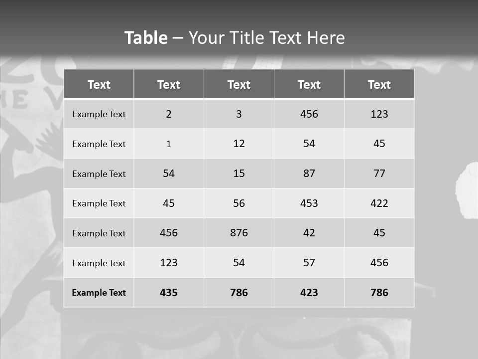 He Speaks A Black-White Background PowerPoint Template