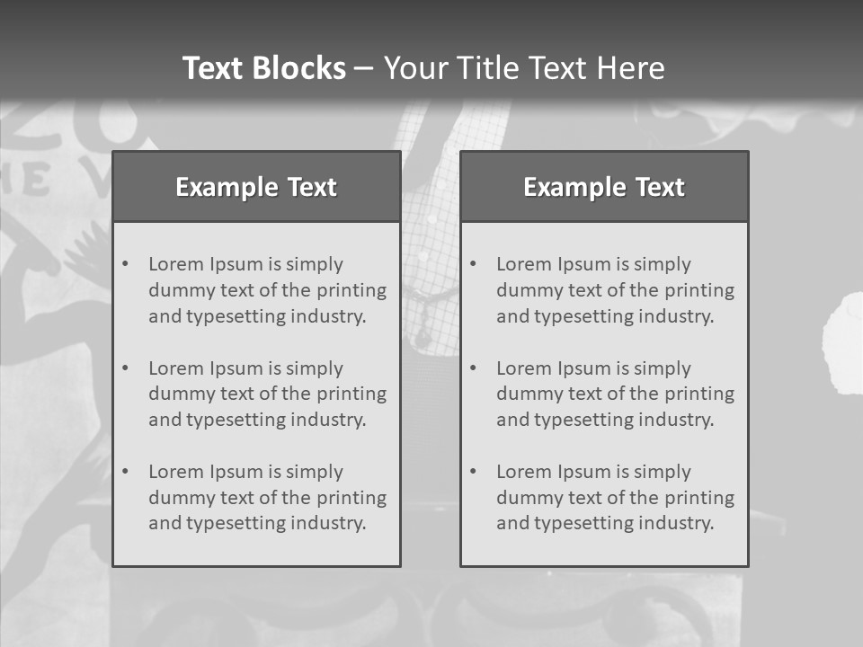 He Speaks A Black-White Background PowerPoint Template