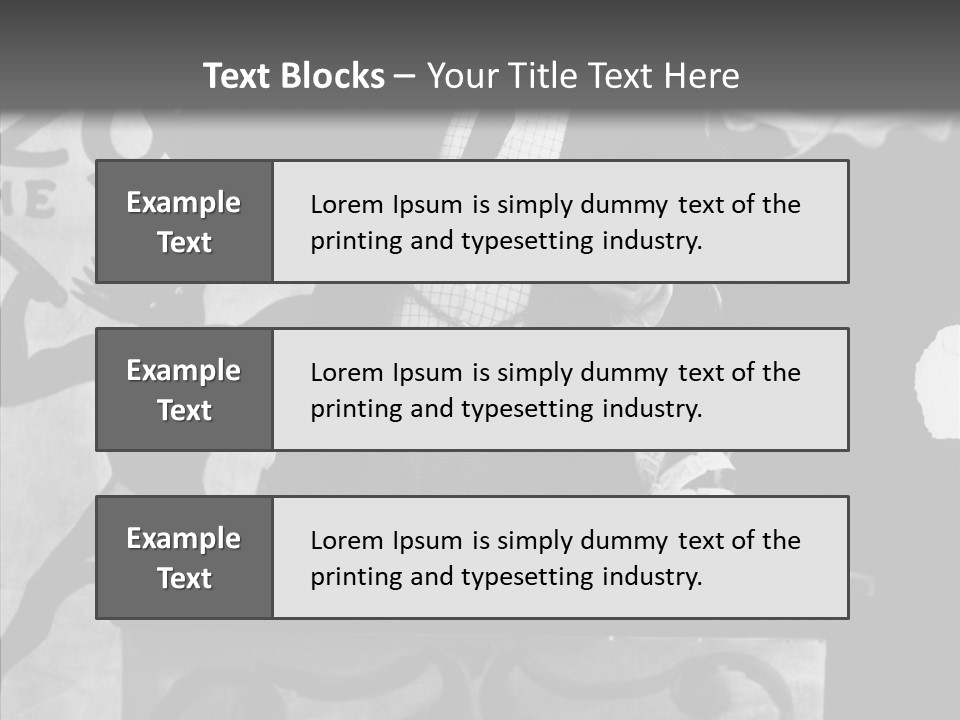 He Speaks A Black-White Background PowerPoint Template